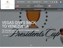 Tablet Screenshot of presidentscup.com